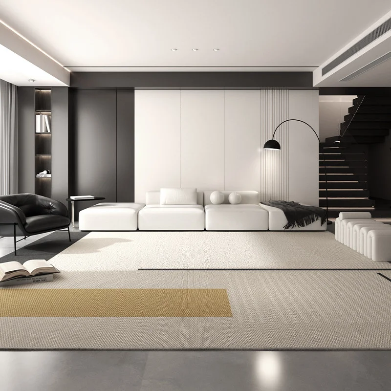 VIKAMA Wabi-Sabi Style Living Room Carpet Non-Slip Wear-Resistant Sofa Mat Bedroom Cloakroom Carpet Home Decoration
