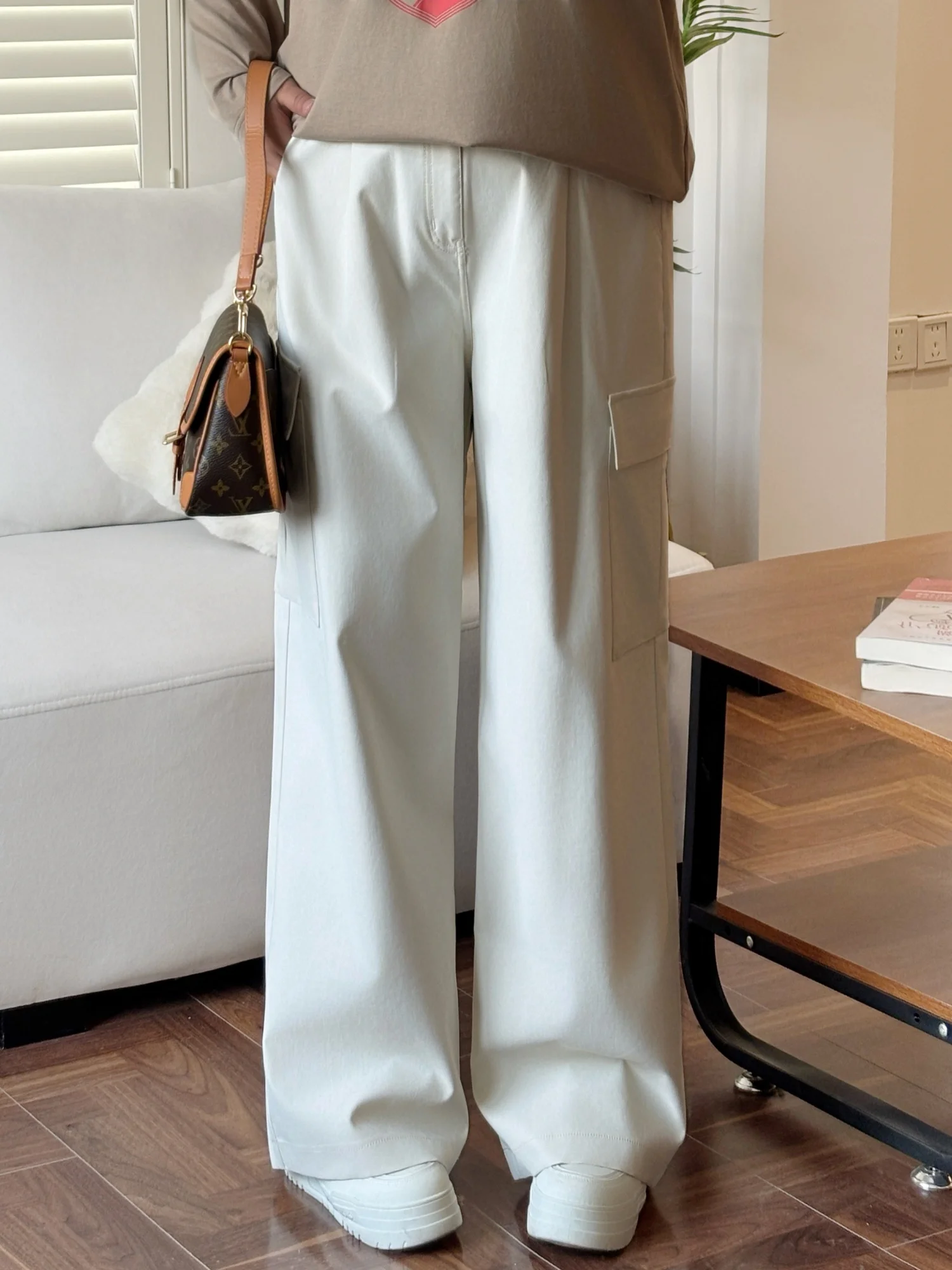 

High Waist Wide Leg Pants Casual Loose Workwear Sports Women's plus Size Spring New Style Comfortable Loose Trousers