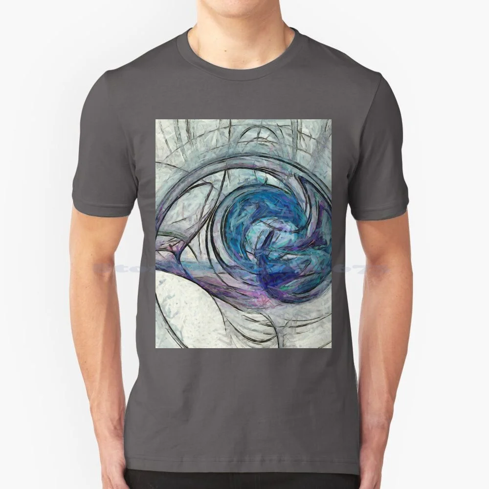 Quantum 32 T Shirt 100% Cotton Tee Abstract Colorful Fluid Organic Brilliance Science Energy Motion