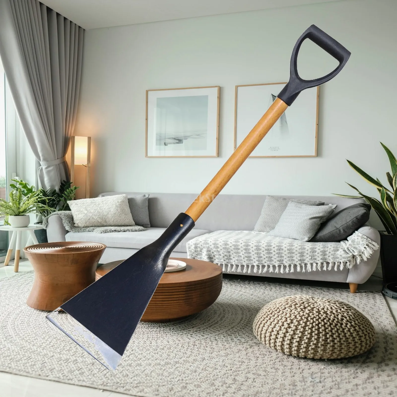 Multi Purpose Ice Scraper with D Shaped Handle for Removing Ice Snow on Roads Garage and Pathways