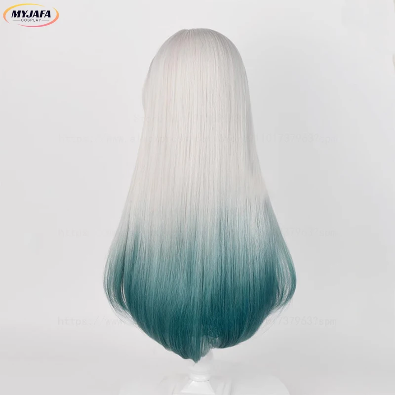 Высокое качество Honkai Star Rail Firefly Косплей Парик 67 см Длинные прямые термостойкие синтетические волосы Аниме Косплей Парики + Кепка для парика