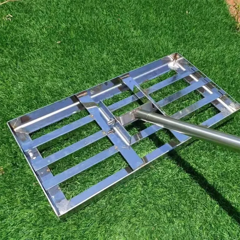 Golf Course Leveler Stainless Steel Sand Leveling and Broken Soil Green Lawn Finisher Golf Course Sand Leveling Tool