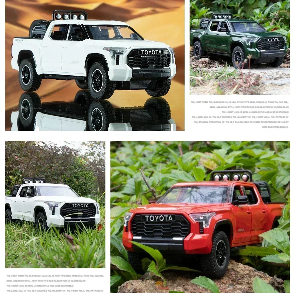 1:24 Toyota Tundra pickup truck Diecast Alloy Pull Back Car Collectable Toy Gifts for Children diecasts & toy vehicles A591