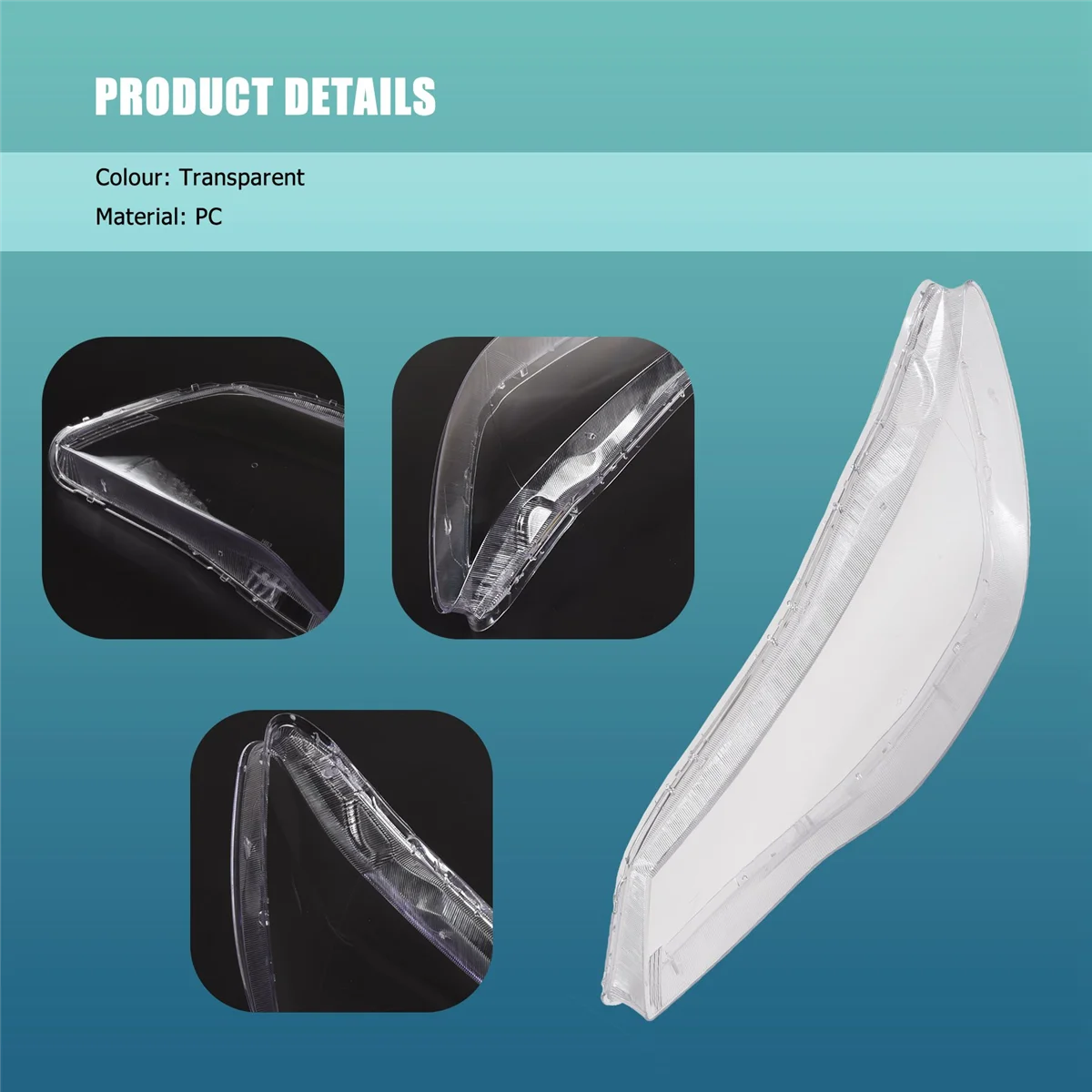 مصباح أمامي أمامي على الجانب الأيسر للسيارة عدسة شفافة ، غلاف ظل للمصباح ، غطاء لهوندا سيفيك FD