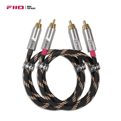 Cavo Audio in rame puro placcato argento 5N analogico doppio RCA FiiO LR-RCA4