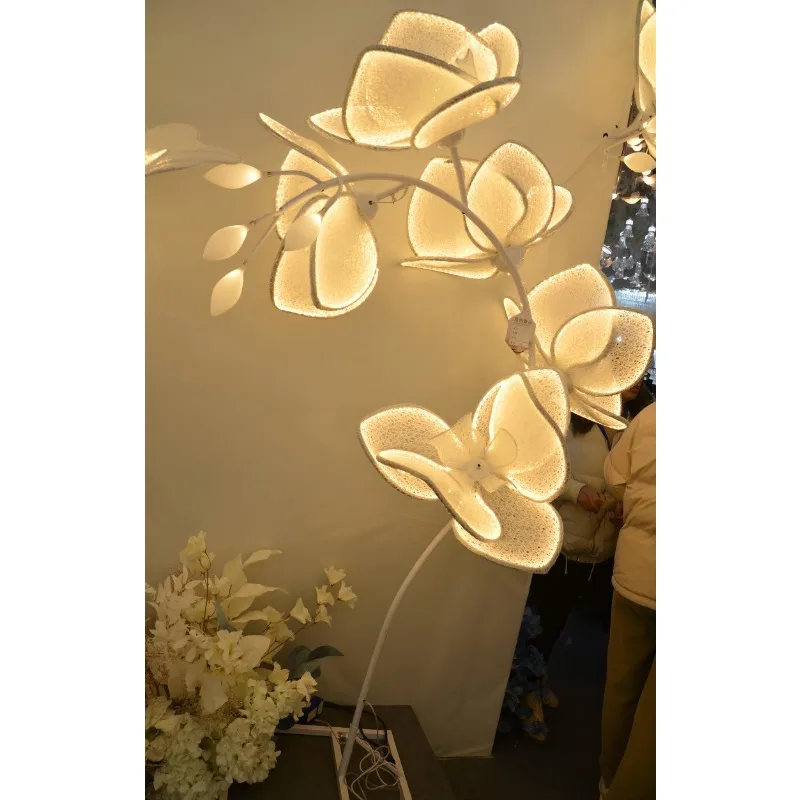 2024 New Design 5PCS LED Large Lace Flower Walkway Tachibana Arch Wedding Party Event Decorations