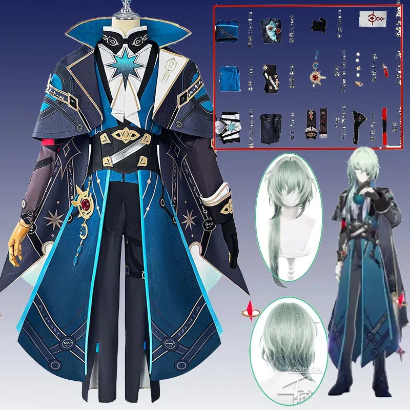 

Game Honkai Star Rail Anaxagoras Cosplay Costume Anaxa Uniform Wig Grove Of Epiphany Amphoreus Hallowen Outfit for Women Men