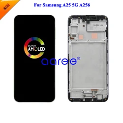 AMOMLED OLED LCD Screen For Samsung A25 5G  A256 LCD For Samsung A25 A256 LCD Screen Touch Digitizer Assembly