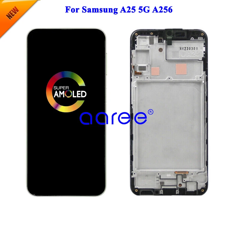 AMOMLED OLED LCD Screen For Samsung A25 5G  A256 LCD For Samsung A25 A256 LCD Screen Touch Digitizer Assembly