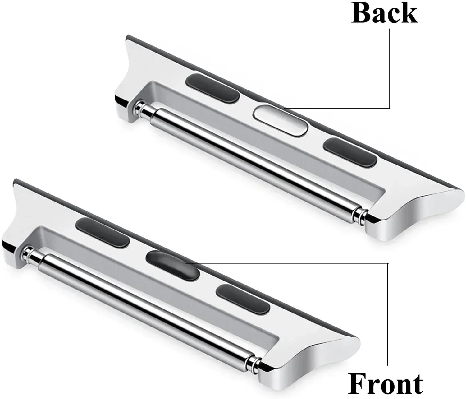 Watchband Connector for Apple Watch Ultra 4/3 49/45/44/42/38mm Adapter for IWatch Series 12 11 10 9 8 7 6 5 22/20mm Width Straps