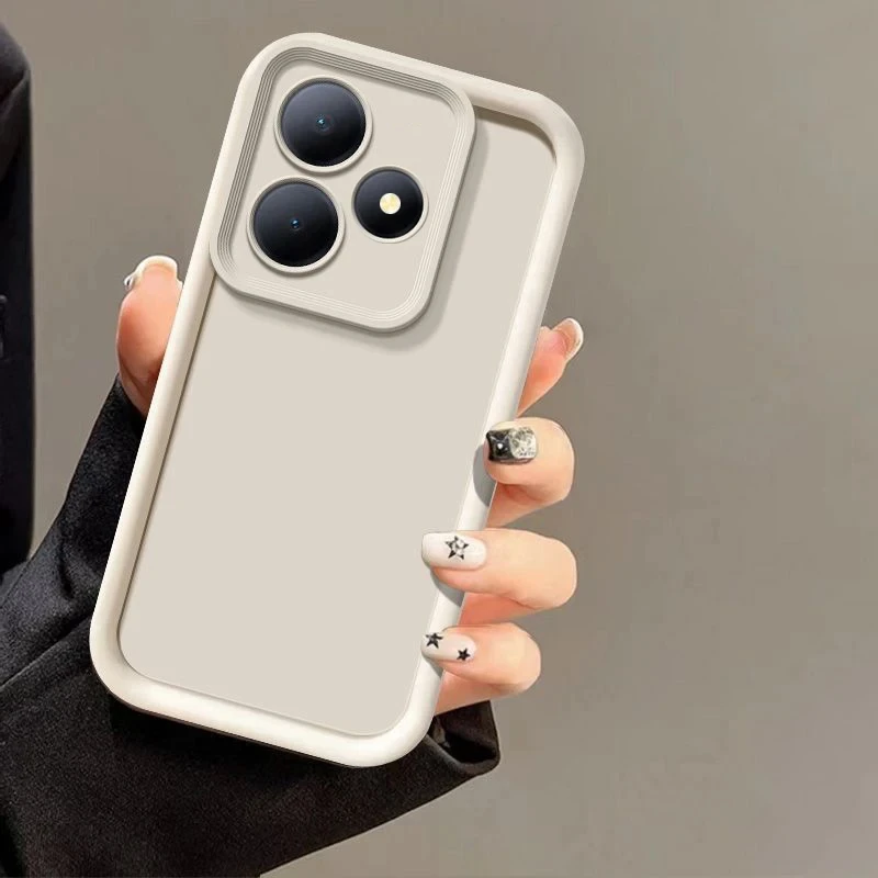 Coque arrière en silicone antichoc pour Realme, housse de luxe, douce pour la peau, adaptée pour Realme GT6, GT6T Neo6 SE