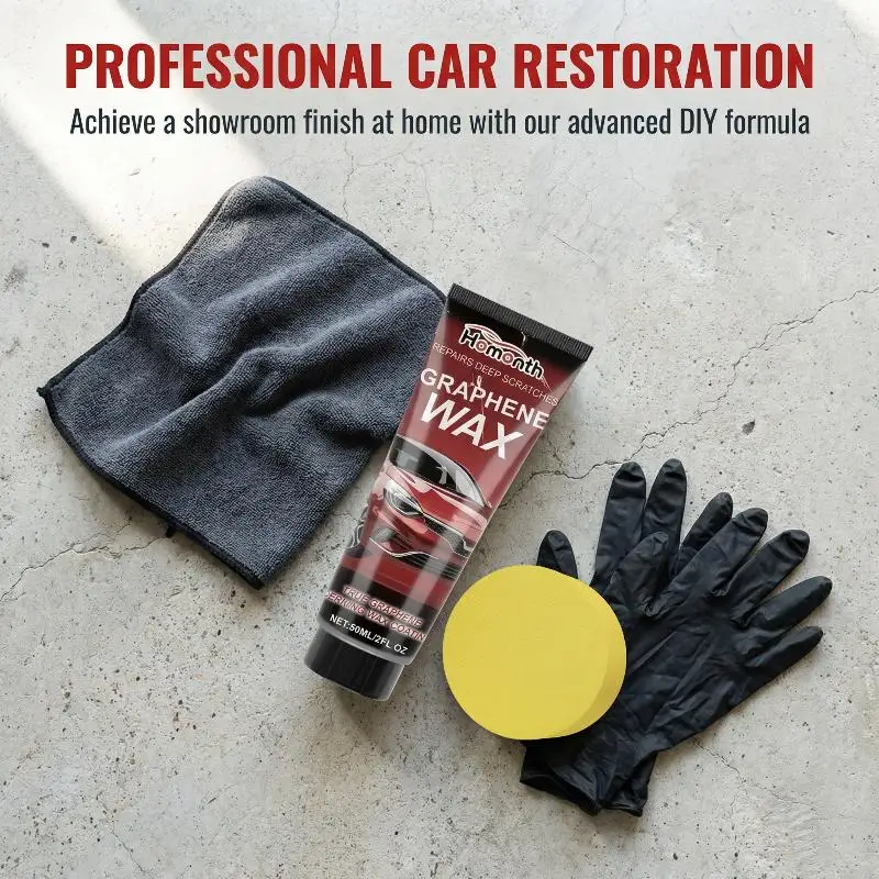 Quick Fix Car Paint  Remover 60g Graphene Wax Compound for Daily Auto Detailing and Restoration