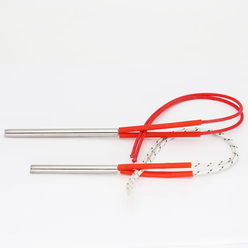 12*60/80/100mm 100W 150W 250W 300W 350W 24V 110V 220V 380V Cylinder Tubular Mold Heat Pipe Element Single End Cartridge Heater