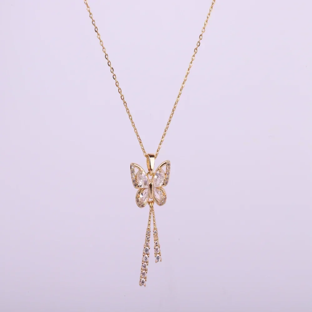 軽量高級チタン鋼レディースネックレス、ペンダント付き、色あせしないジュエリー装飾、多用途のハイエンドファッションネックレス