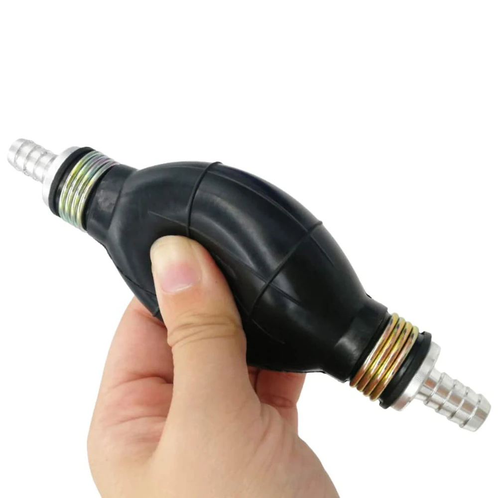 6/8/10/12mm Manual Fuel Pump High Flow Car Motorcycle Hand Siphon Water Fish Tank Oil Gasoline Petrol Diesel Liquid TransferTool