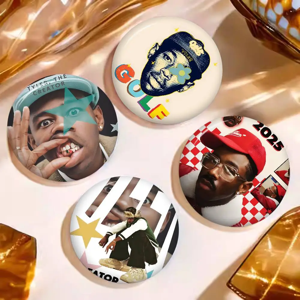 Hip-Hop Artist T-TylerS T-The C-CreatorS Tinplate Soft Button Pin Brooch Metal Badge Custom Jewelry Accessories Hat Bag Lapel