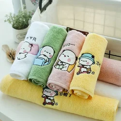 Kawaii Bubu And Dudu Towel Cute Soft Strong Water Absorption Bear Square Hand Towel Cotton Household Products Baby Shower