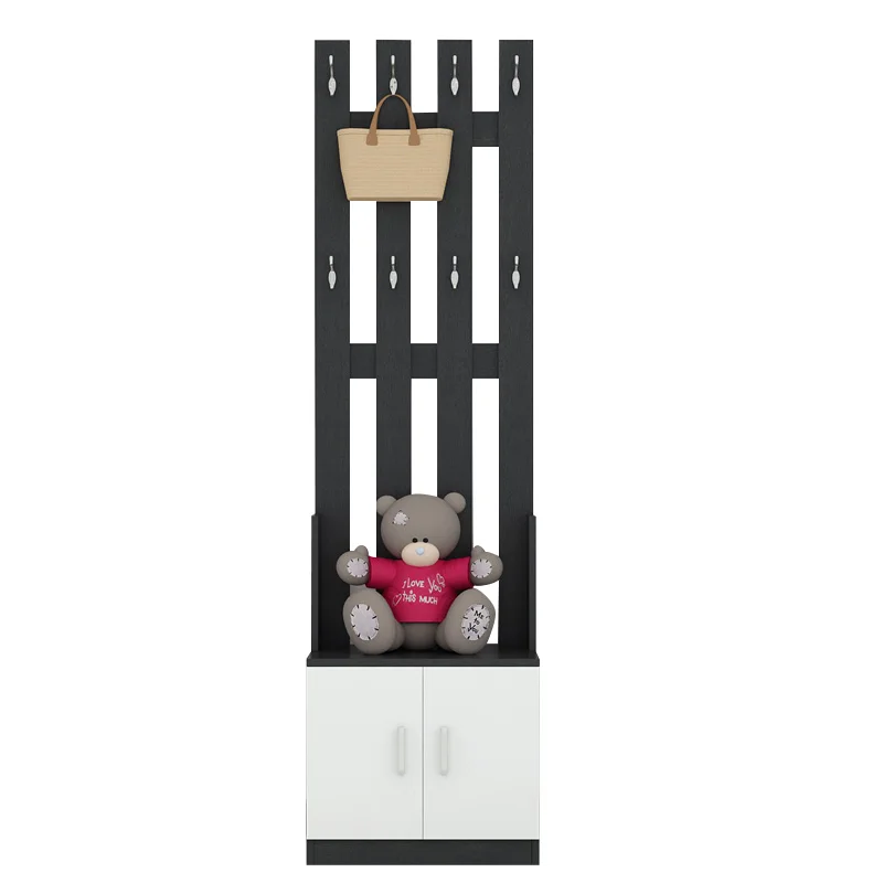 

shoe cabinet with hanger, integrated household bedroom floor ceiling door coat rack