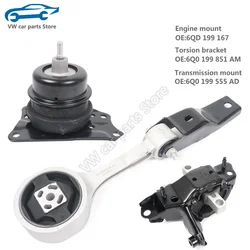 6QD199167 1 set New Transmission mount Engine mountin Torsion bracket For Audi A1 VW POLO Fabia FABI 6QD 199 167/6Q0 199 555 AD