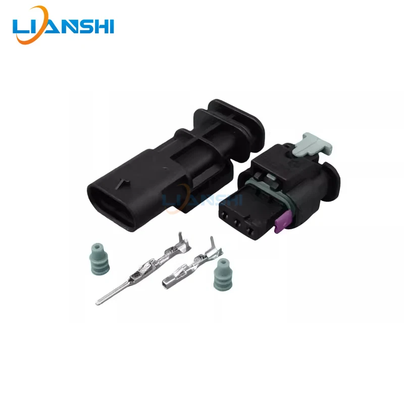 1-1703494-1/872658521 is suitable for BMW radar image 3-hole wiring harness plug DJ7033A-1.2-11/21