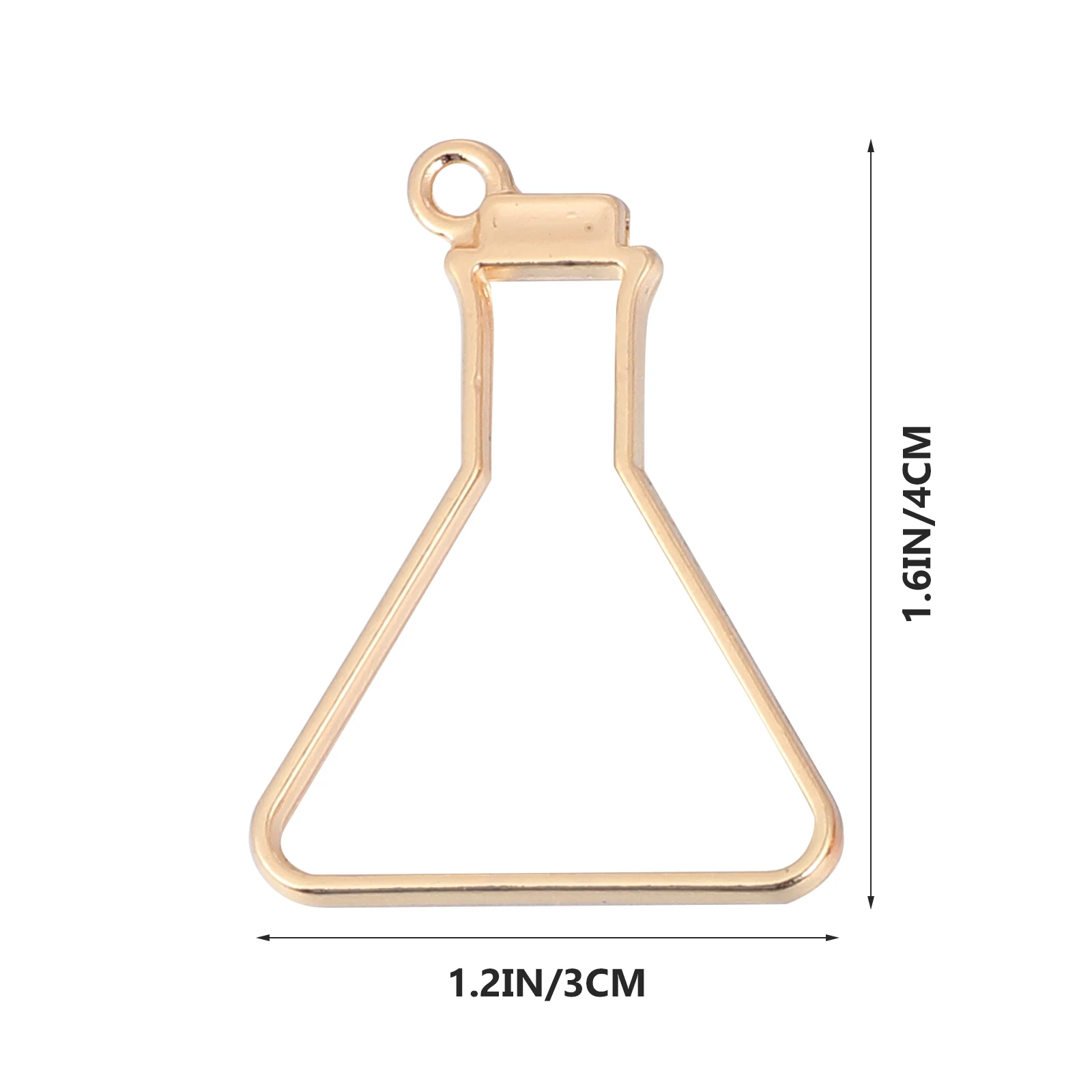 

50 Open UV Resin Frames Alloy Charms Pendants Drift Bottle Blanks Hollow Steel Jewelry Open Bezels Crafts DIY Set