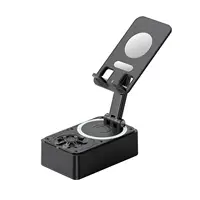 HTMCK Altavoz Bluetooth 3 en 1, Banco de Energía, Soporte Plegable para Teléfono con Altavoz Inalámbrico y Almohadillas Antideslizantes para Videoconferencias y Transmisiones en Vivo