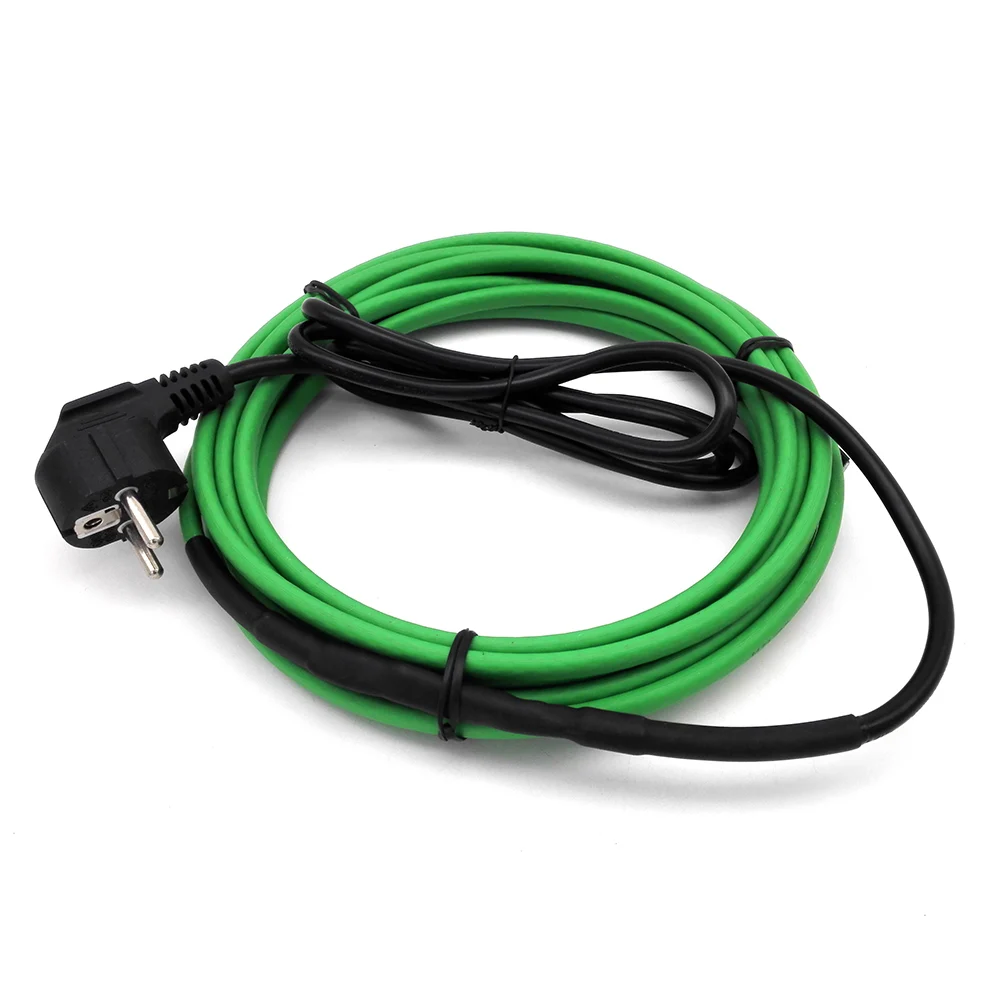 110~220V 1 to 30 Meters Water Pipe Heating Snow Melting Self Regulating Heating Cable Kits with EU Plug Pre-assembled