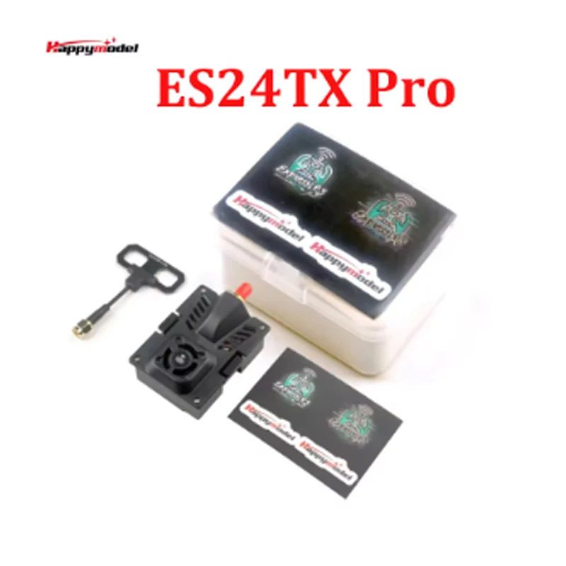 

HappyModel ES24TX Pro 2,4 ГГц 5-10 В 1000 МВт ExpressLRS ELRS Micro TX модуль с охлаждающим вентилятором RGB светодиодный модуль 4,18 дБи антенна
