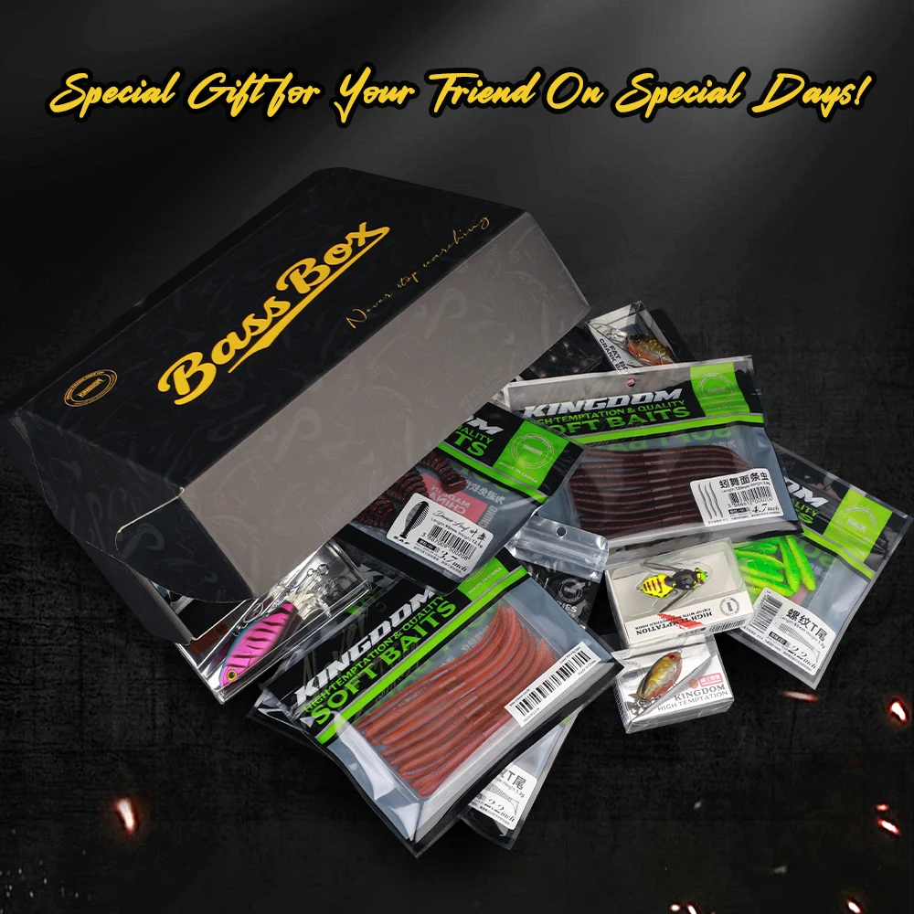 Kingdom Fishing 5pcs 62pcs 132pcs Fishing Lure Kit For Trout/Pike/Bass Atificial Multi-Lure Fishing Set Custom-boxed Tackle Box