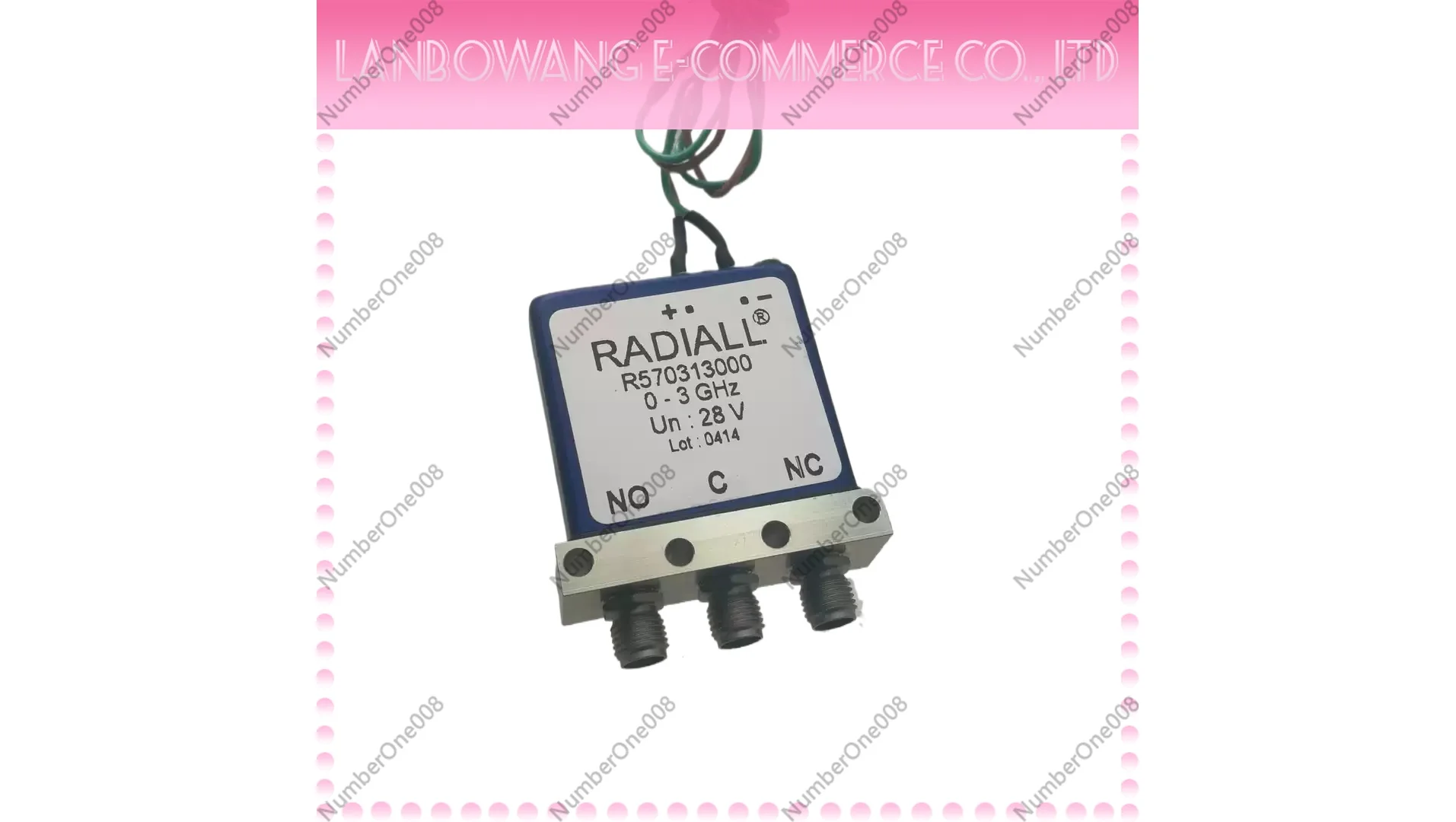 

R570313000 R570315000 3GHz 28V RF SMA RF Coaxial SPDT Switch