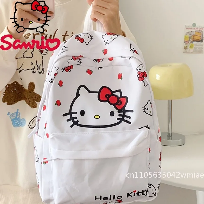 Hello Kitty New Women's Backpack Fashion High Quality Large Capacity Women's Backpack Cartoon Versatile Student Storage Backpack