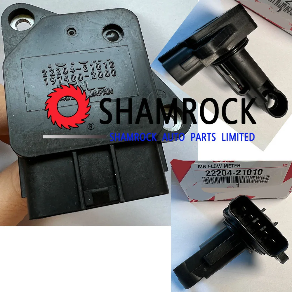 22204-21010 2220421010 genuine AIR MASS FLOW METER SENSOR 96% new tested  OEM 22204-21010 197400-2000 197400200
