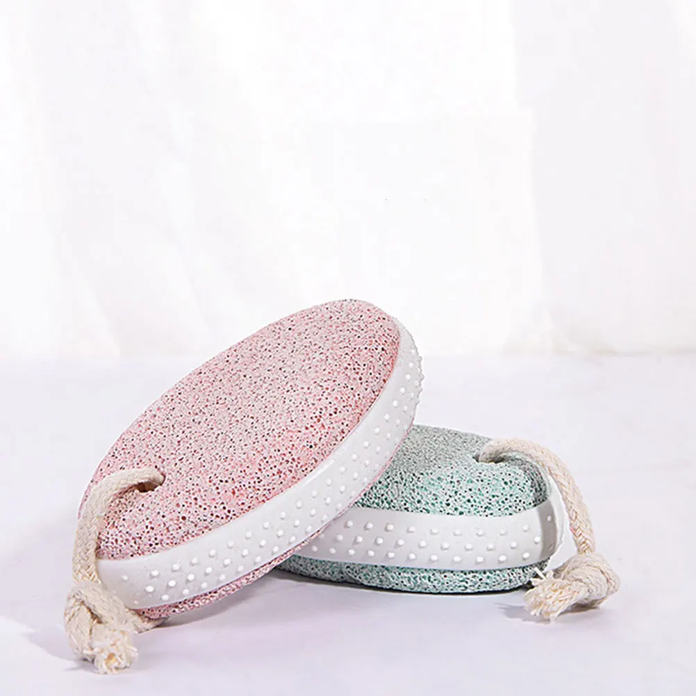 

2Pcs Foot Rubbing Stone Pumice Scrubber Callus Nail Tools Manicure Pedicure Dead Skin Care Natural Stone Exfoliator Safe Durable