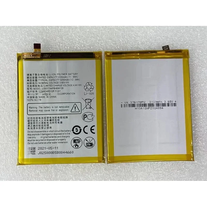 Nuevo para ZTE Li3931T44P8h806139 Blade V9 / V10/A5 2020/ A51/ A52 5S/Blade A7 Vita / V10 Vita / V9 Vita batería