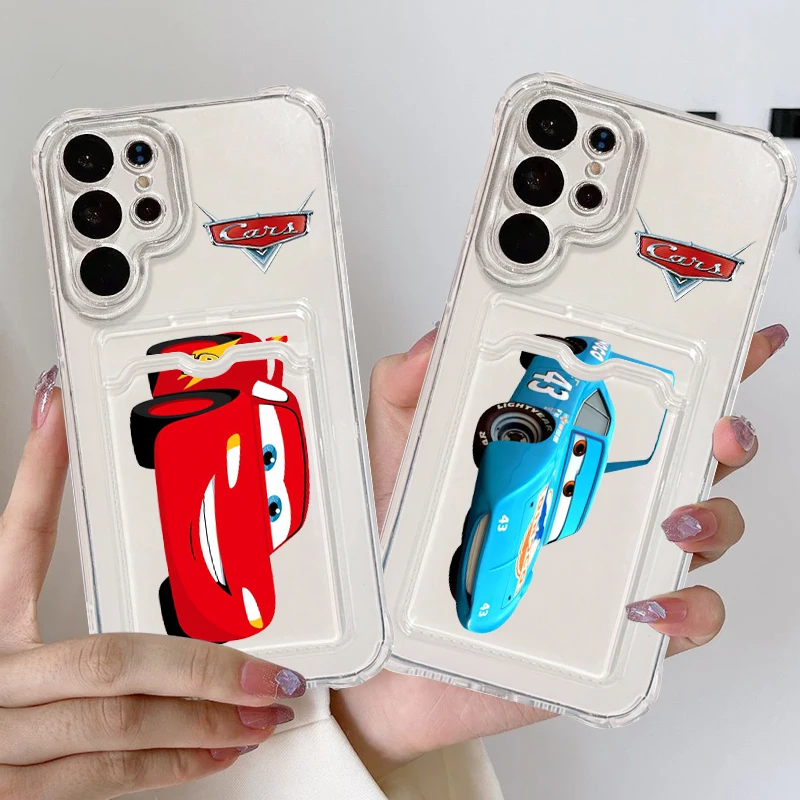 Art Cool Cars Fashion For Samsung A73 A72 A54 A71 A52 A53 A32 A22 A14 A13 A23 5G Photo Card Bag Transparent Cover Phone Case