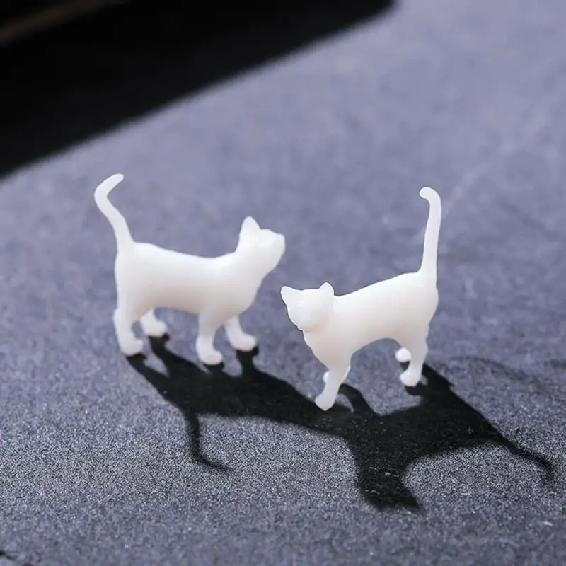 

K43F Diy Resin Sealed Filling Crystal Epoxy Micro-landscape Sitting and Standing for Cat Accessories Ornaments for Cat Model