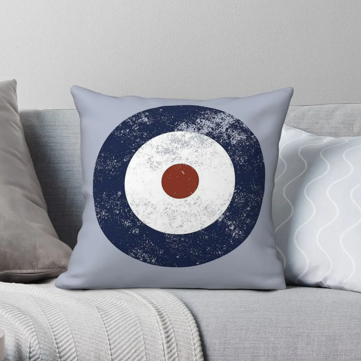 Raf Type A Roundel Square Pillowcase Polyester Linen Velvet Printed Zip Decor Pillow Case Home Cushion Case 18