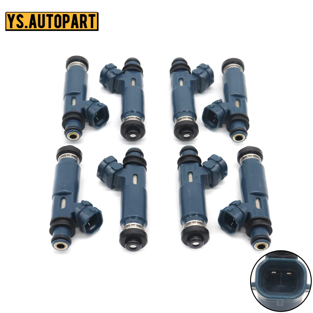 8x Car 23250-50040 Fuel Injector Nozzle for Toyota Sequoia Land Cruiser 4Runner Tundra for Lexus GX470 LX470 4.7L 1998-2005