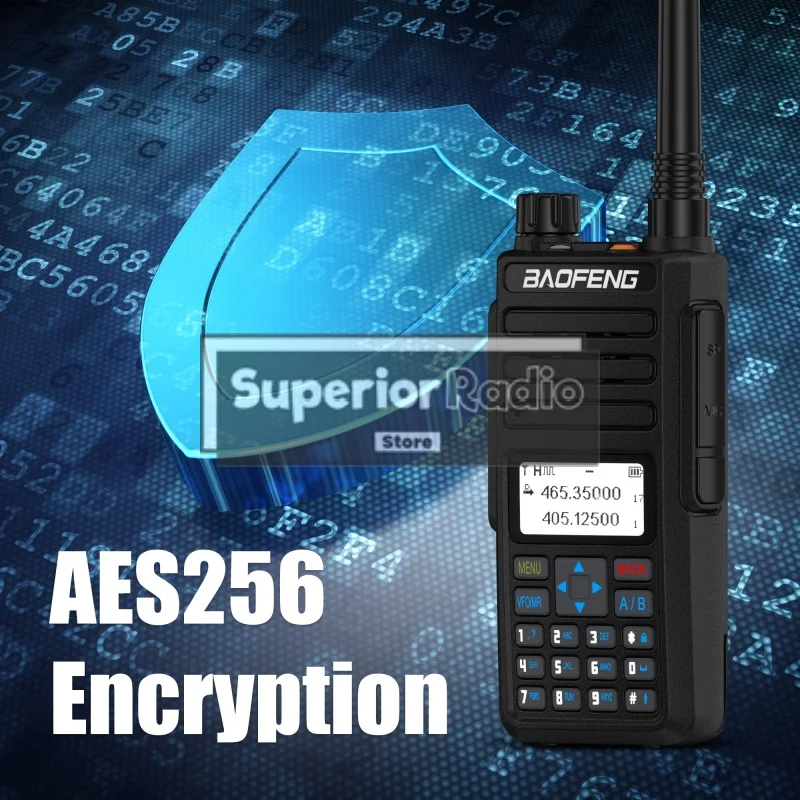 Baofeng DM-1801 DMR Digital Walkie Talkie AES256 Man Down Seamless Roaming Dual Time Slot SMS Dual Mode Upgraded Version DR-1801