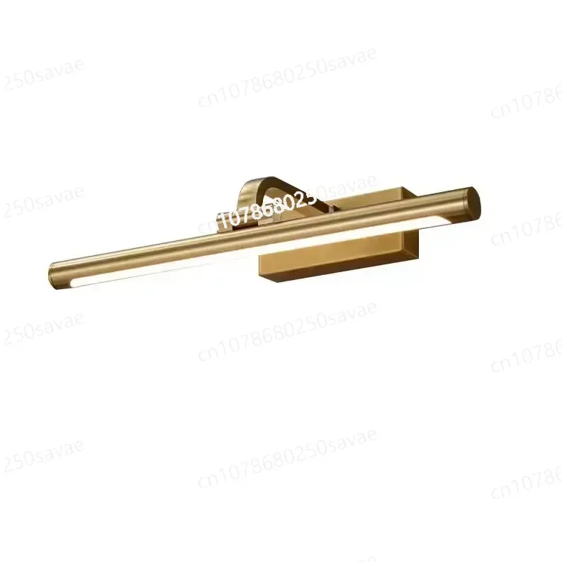 

Copper Bathroom Mirror Front Light LED Three Color Bathroom Mirror Cabinet Dedicated Dressing Table, Makeup Mirror, Supplementar