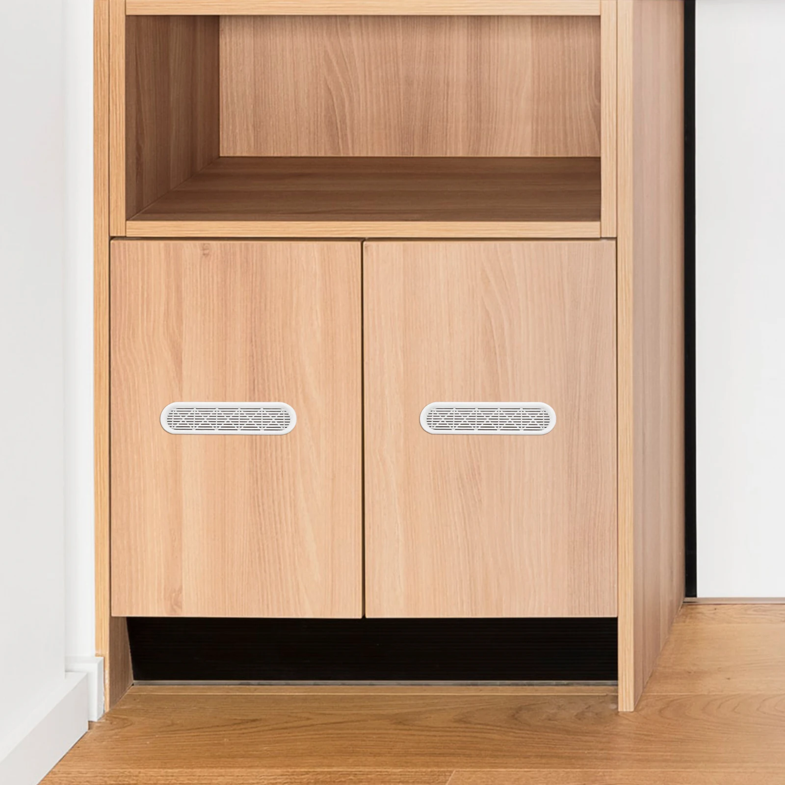 4 Buah Penutup Ventilasi Kabinet Plastik Panel Kisi Ventilasi Udara Sederhana Modern untuk Lemari Penyimpanan Sepatu Furnitur Jaring Ventilasi Aliran Udara