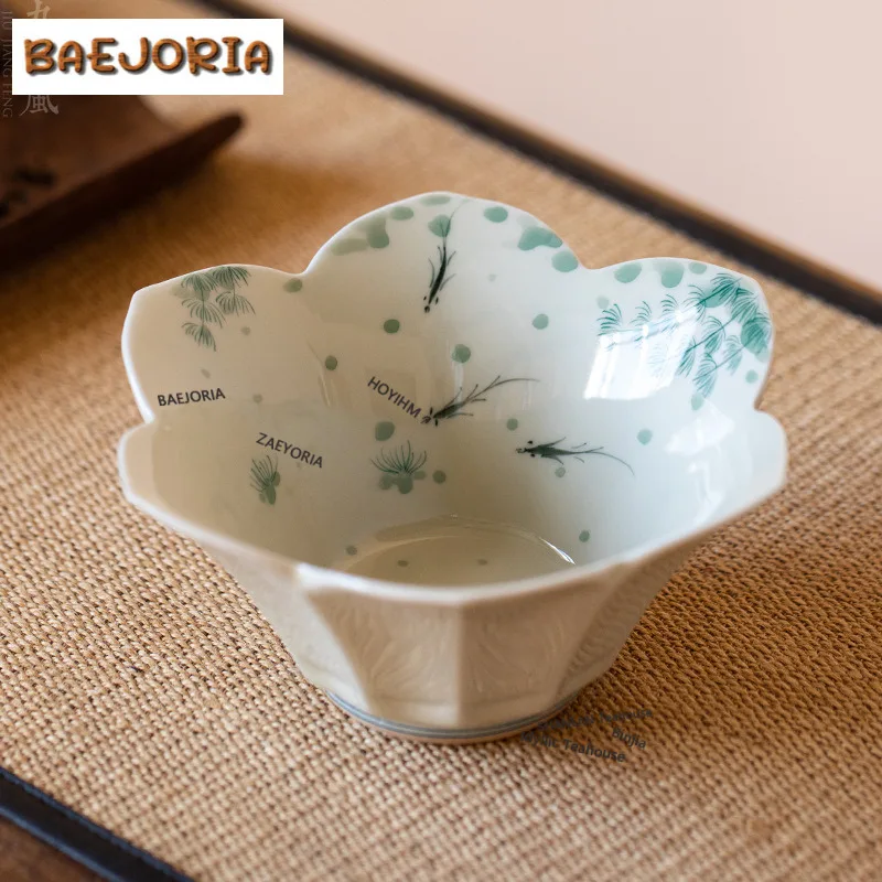 Hand-painted Fish Jianshui Tea Cup Wash Writing-brush Washer Tea Residue Barrel Water Washing Slag Tank Chaxi Ornaments Gifts
