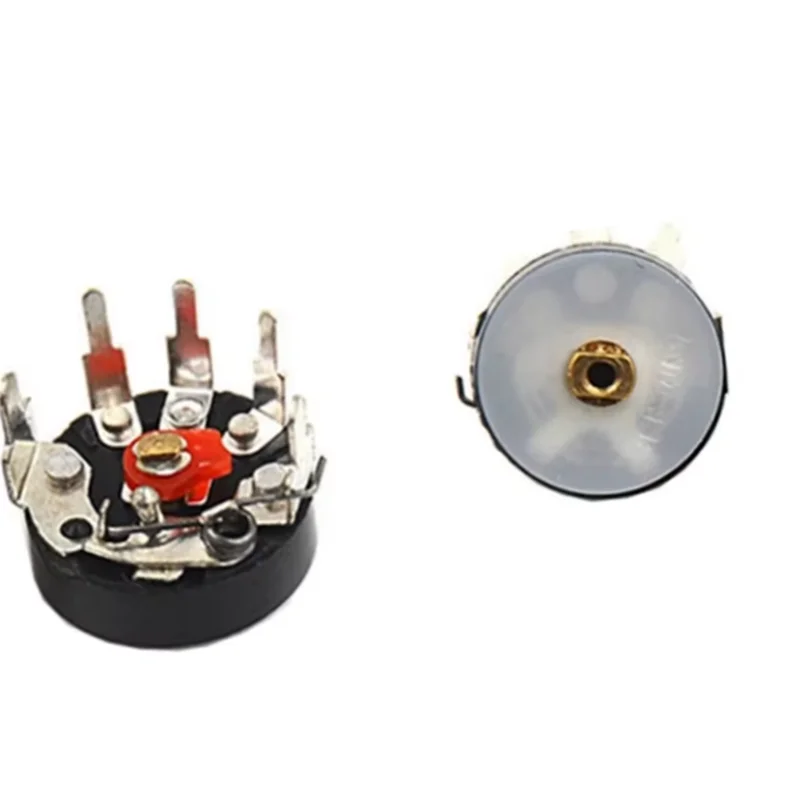 5PCS Straight Angle Radio Potentiometer RV12MM B10K B103 B50K B503 Power Amplifier Volume Potentiometer With Switch 12mm
