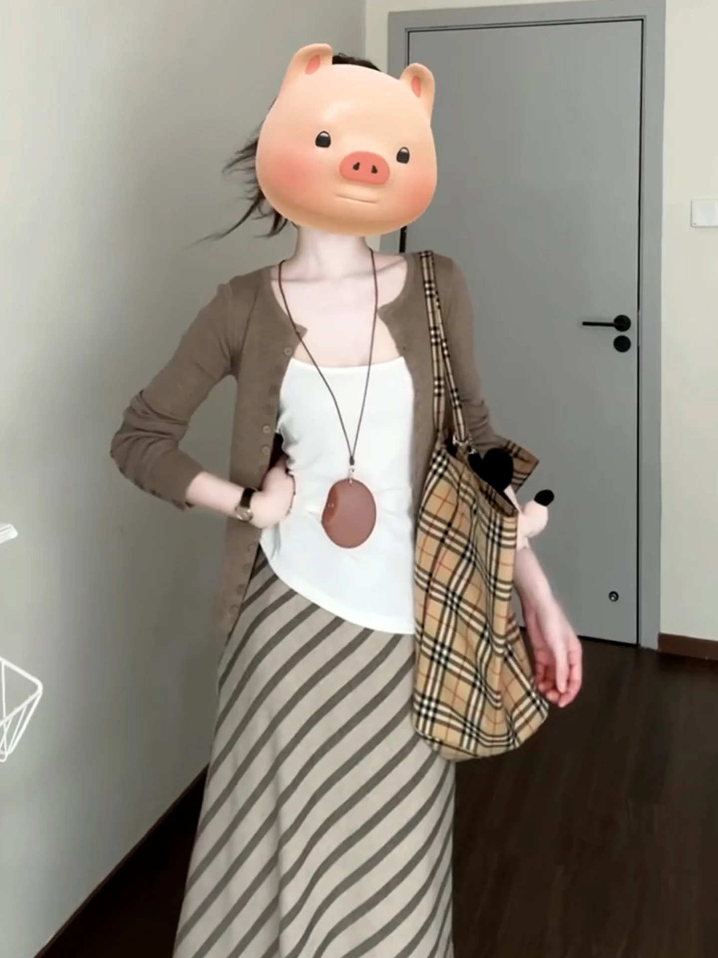 

Винтажный корейский женский комплект из двух предметов для ранней осени: модный, элегантный, с ощущением роскоши