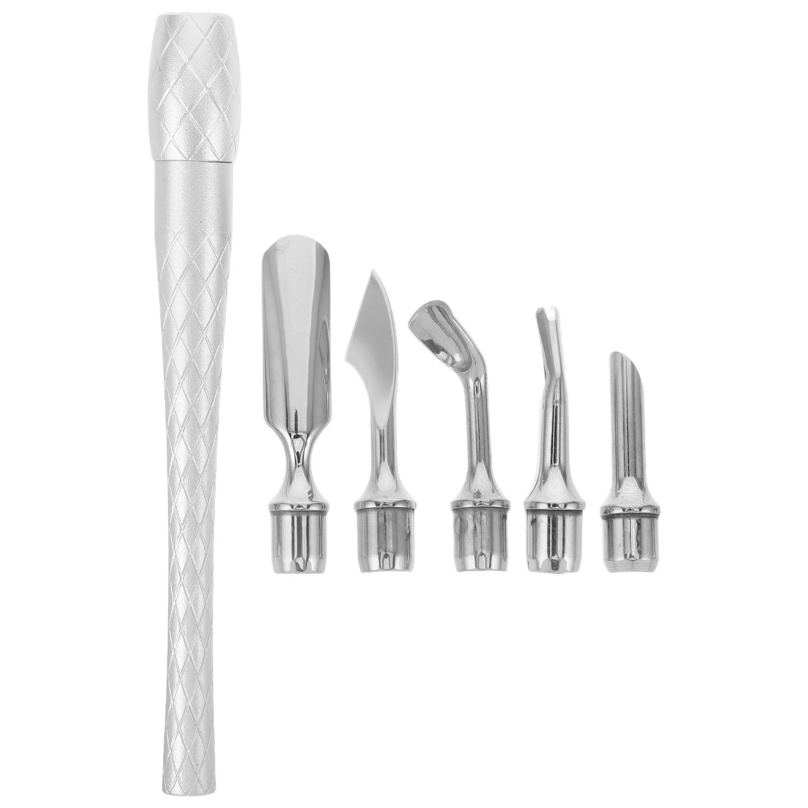 

1Set Manicure Set Professional Stainless Steel Cuticle Cutter Tool Spoon Nail Cleaner Portable Kit for Home and Travel Use