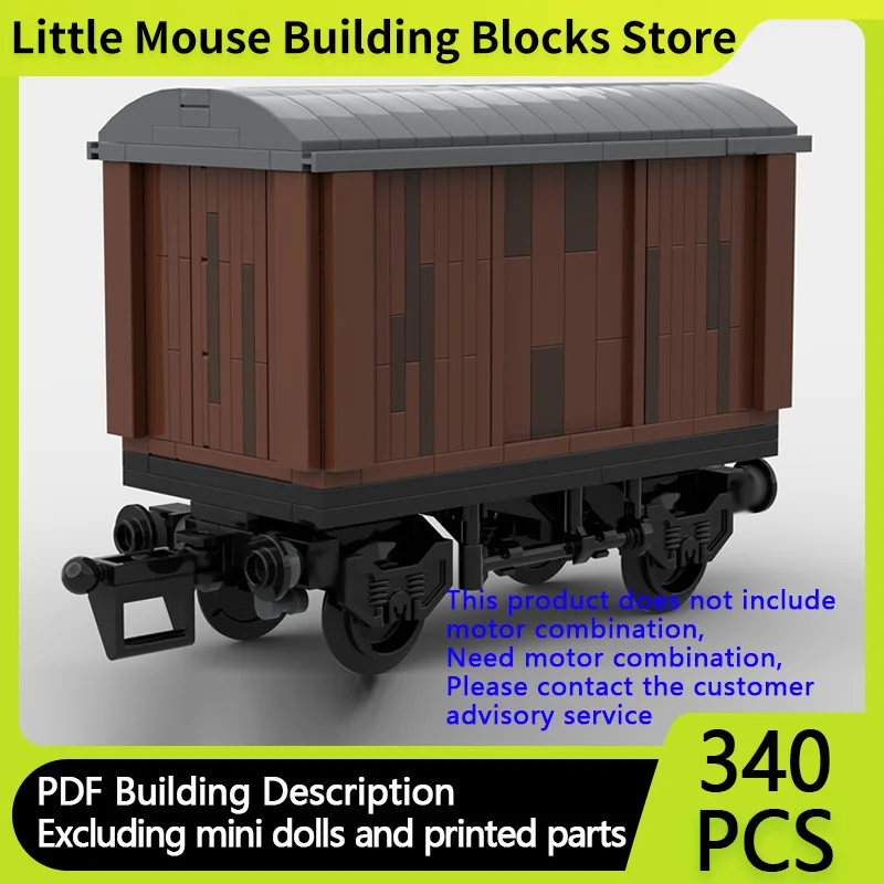 

Набор для сборки модульной железной дороги: модель городского автомобиля, грузовой вагон, технологичные строительные блоки MOC. Игрушки для детей, подарки на праздники.