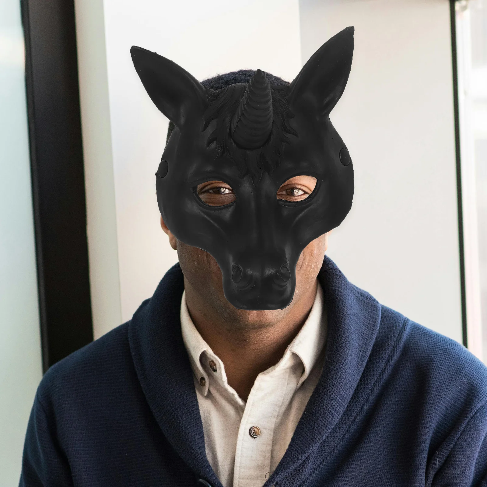 

Unicorn Mask Halloween Supplies Cosplay Props Head Masks Masquerade Costume Hallowen PU Aldult Child