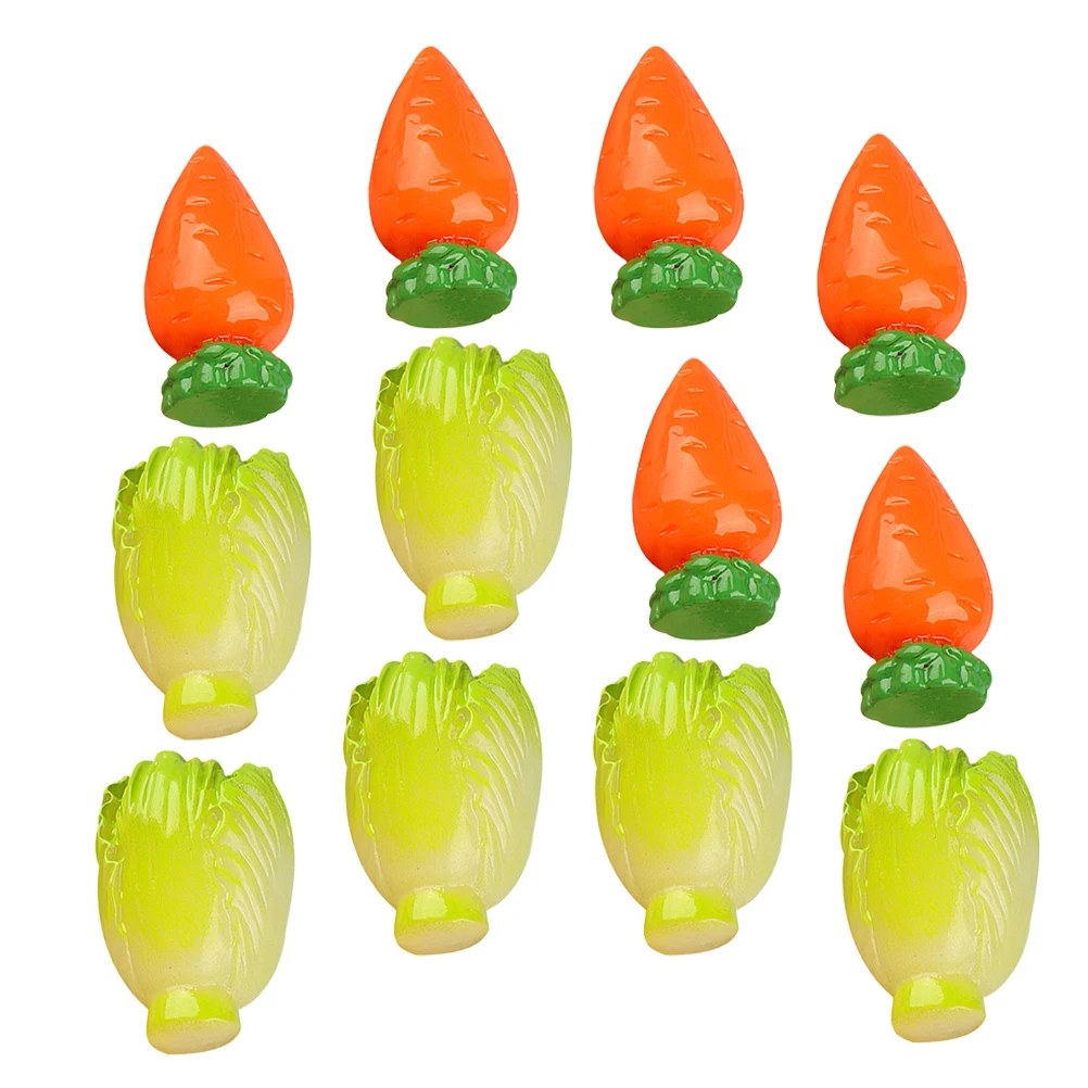 

12 Pcs Mixed Vegetables Simulated Fake Food for Kitchen Decor Artificial Carrots