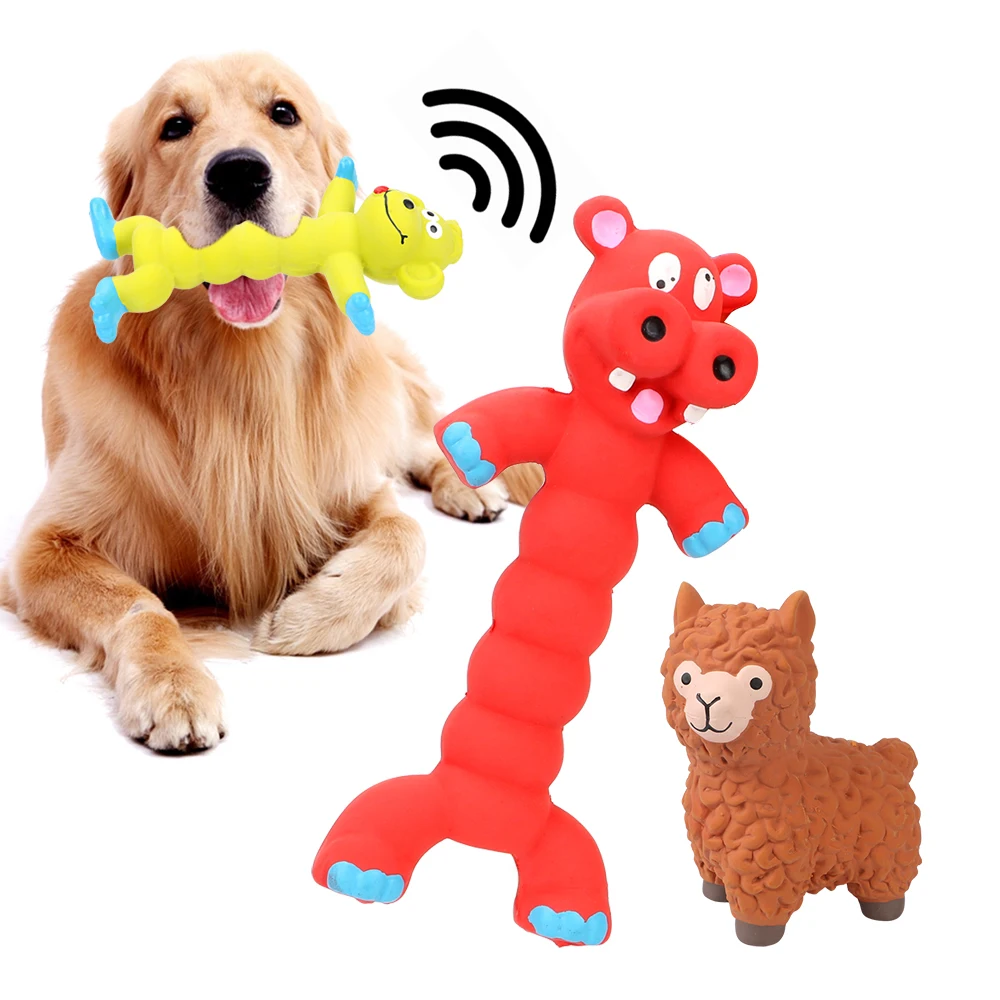 Dog Toys Animal Shape Rubber Squeaky Sound Toy Dogs Cats Pets Supplies Pet Products Puppy Pet Play Chew Toys