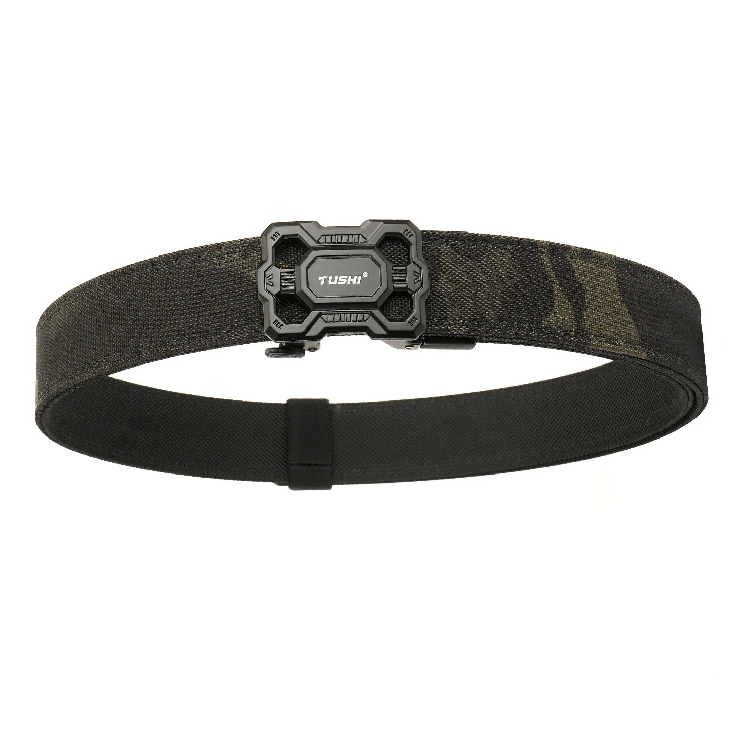 جديد أنيق الصلب التكتيكية حزام للرجال المعادن التلقائي مشبك ضيق النايلون حزام عسكري قاسية حزام العمل جامدة حزام غير رسمي الذكور #5